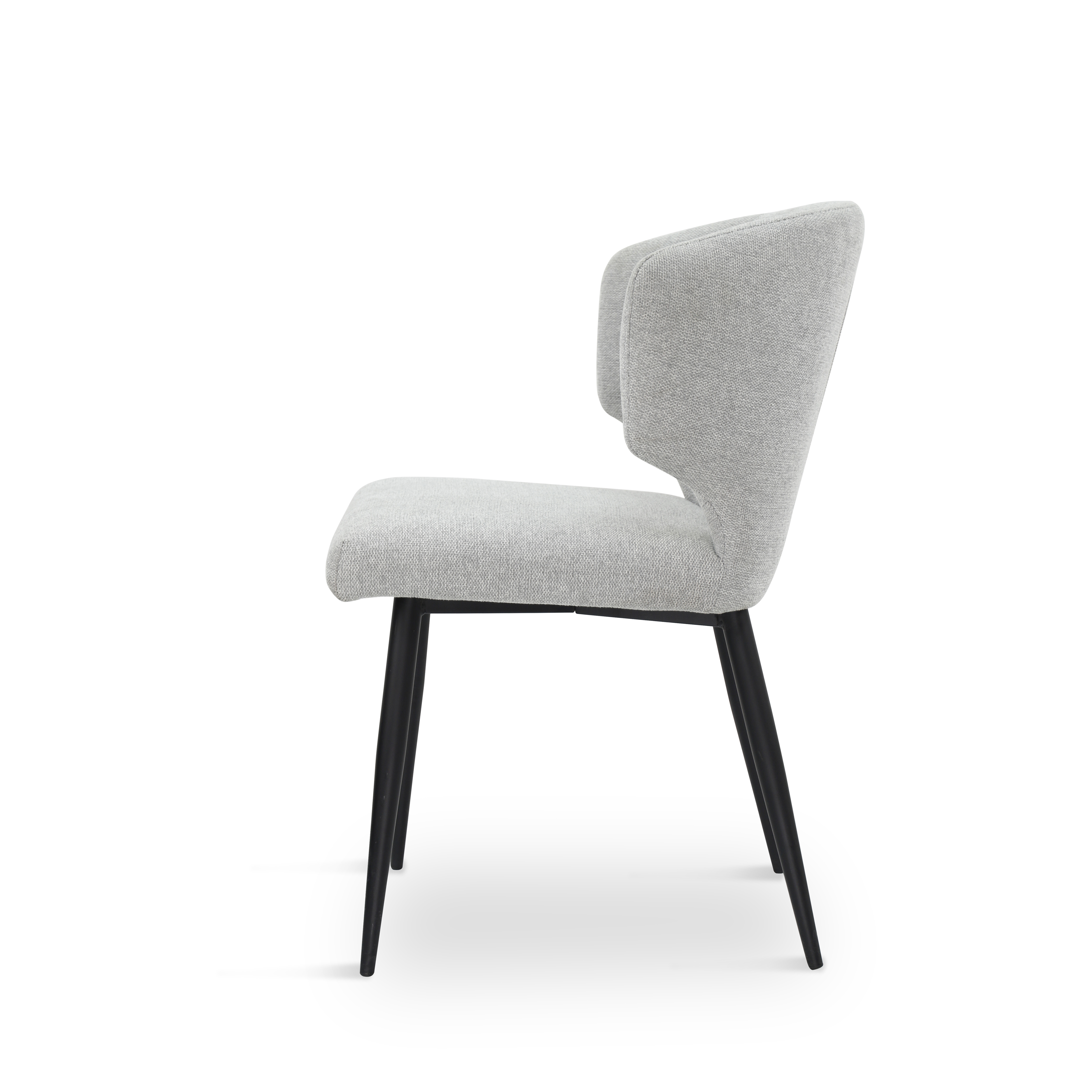 Stylish Tail Shape Linen  chair for dining or living room