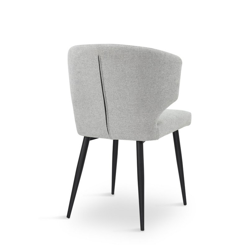 Stylish Tail Shape Linen  chair for dining or living room