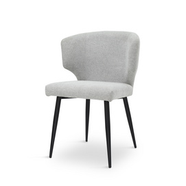 Stylish Tail Shape Linen  chair for dining or living room