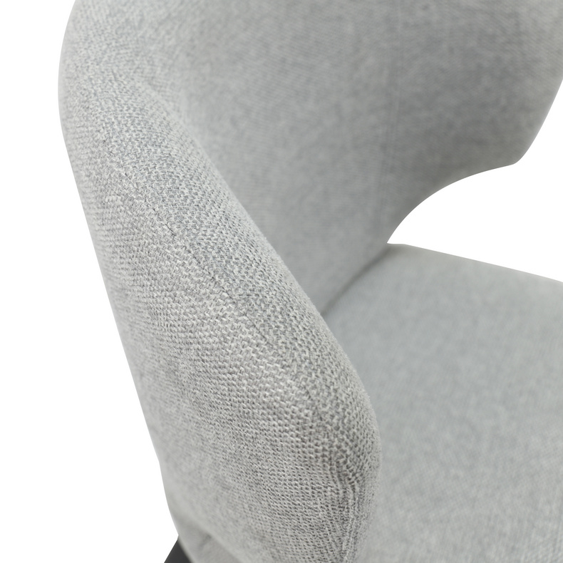 Stylish Tail Shape Linen  chair for dining or living room