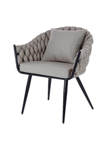 Handmade Grey Fabric Chair/UDC21094