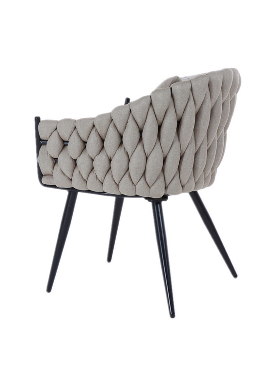 Handmade Grey Fabric Chair/UDC21094