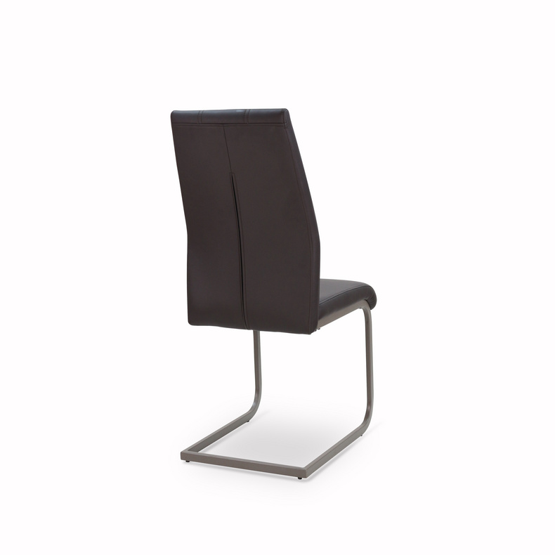 Modern PU Metal Leg Dining Chair for dining room or living room