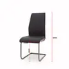 Modern PU Metal Leg Dining Chair for dining room or living room