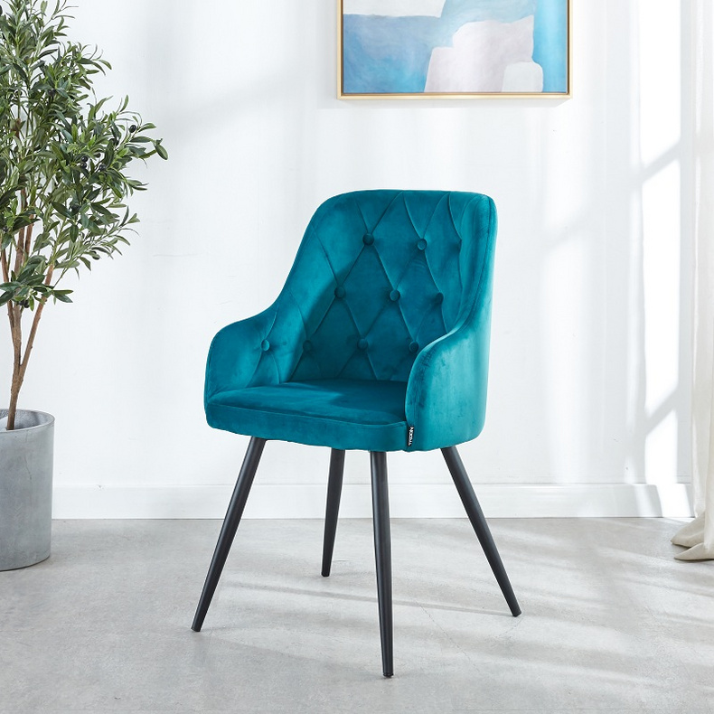 DC045 Elegant Velvet Dining Chair For Restaurant With Modern Chair