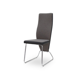 Modern High Back PU Cover Metal Leg Chair for dining room or living room