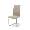 PU&Fabric Metal Leg Chair for dining room or living room