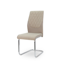 PU&Fabric Metal Leg Chair for dining room or living room