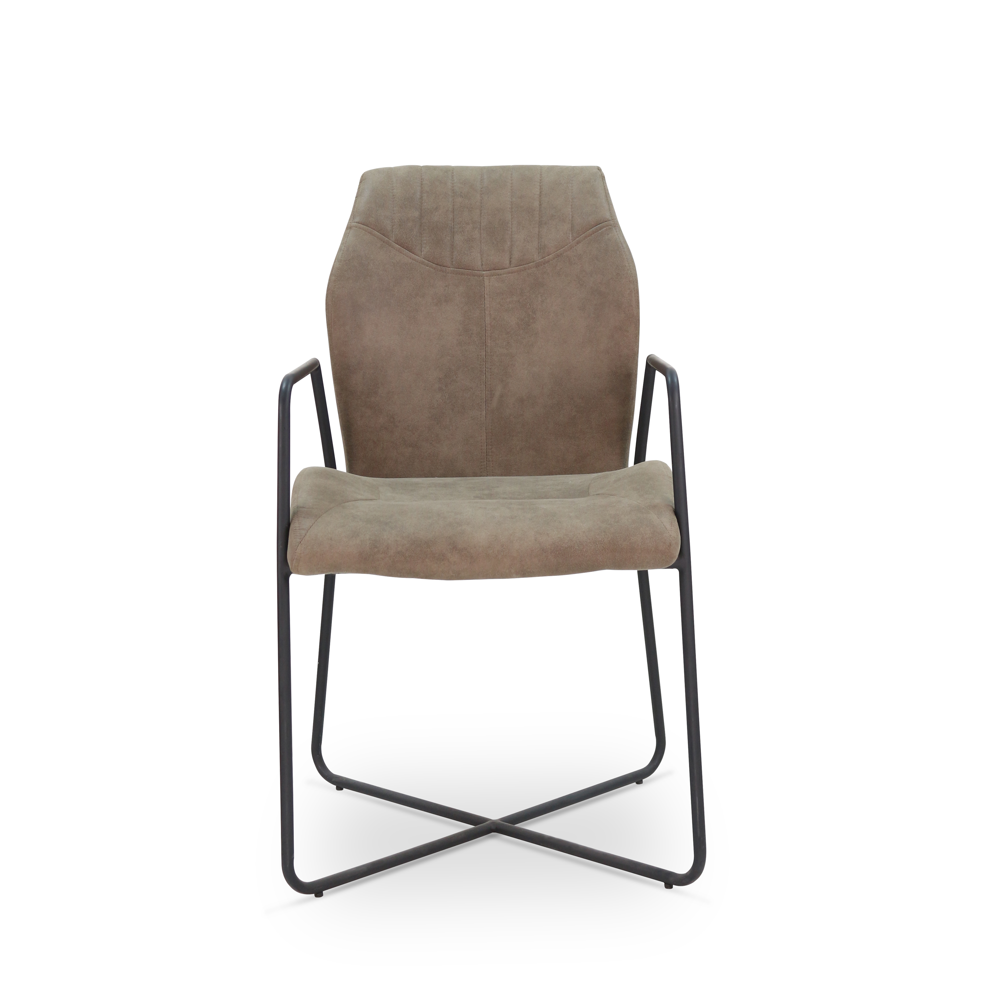 High Armrest Fabric Dining Chair for dining room or living room
