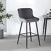 BS007 Velvet Bar Stools High Chair Fabric Diamond Type