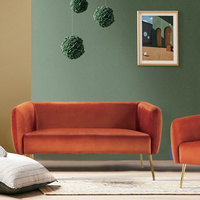 Velvet Two Seater Accent Chair