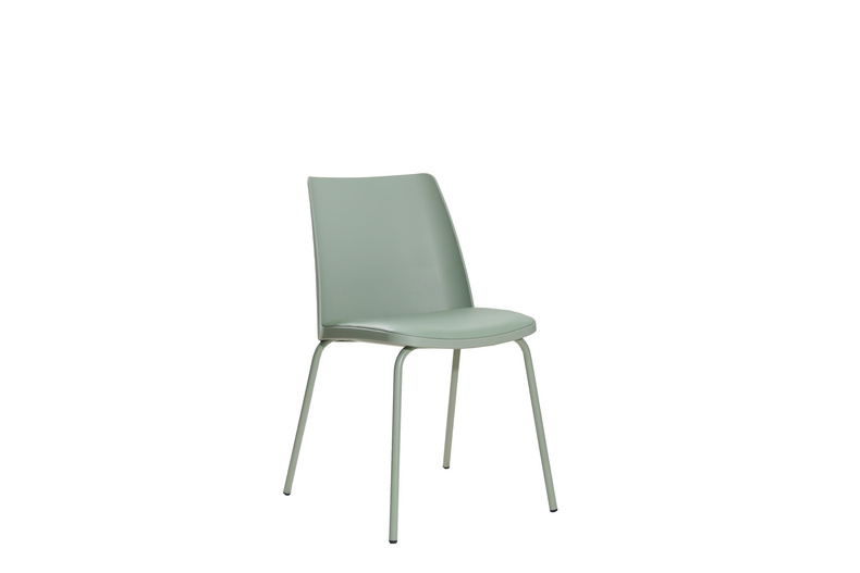 Dining Chair plastic dining chair with PU cushion