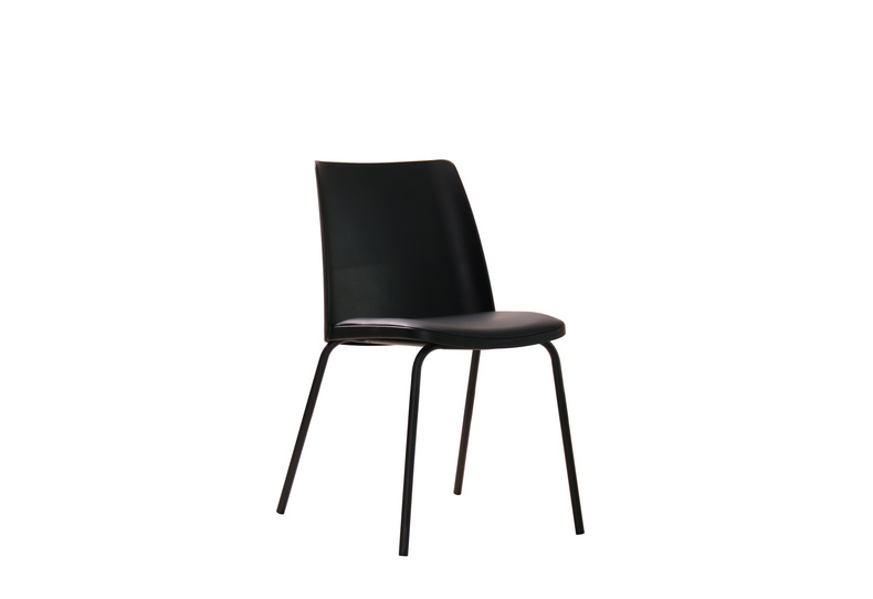 Dining Chair plastic dining chair with PU cushion