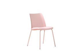 Dining Chair plastic dining chair with PU cushion