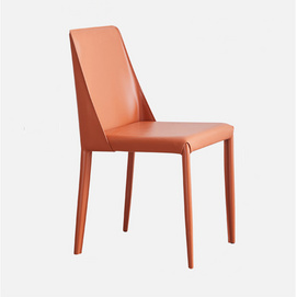 saddle leather dining chair