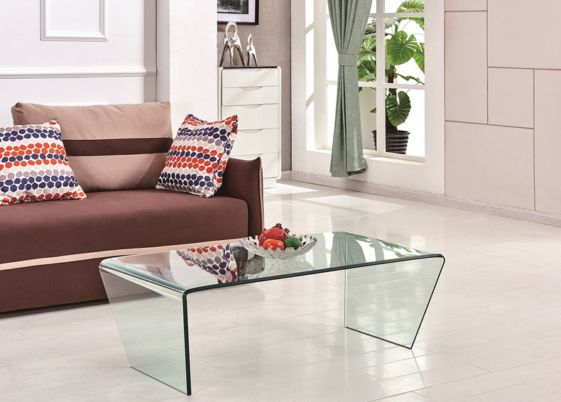GLASS TABLE -COFFEE TABLE -LIVING ROOM F-T003R