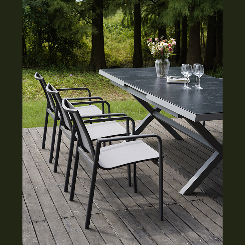 LEESUN Outdoor Dining Table and Chair Set 2091