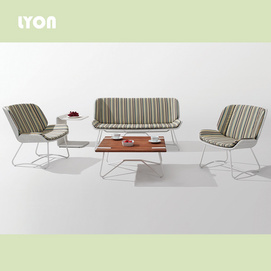 Lyon White Wicker 5 Piece Sofa Set