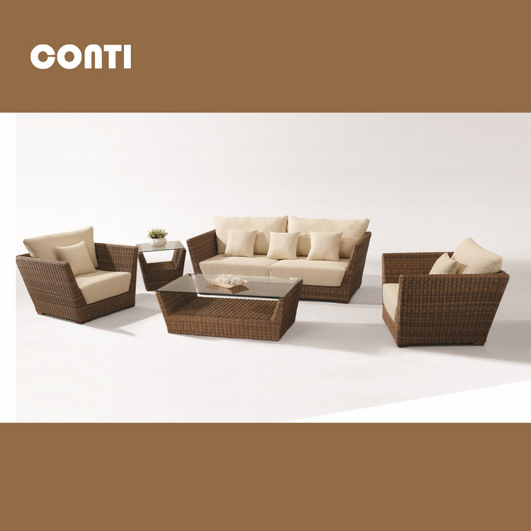 Conti Spacious Rattan Woven Outdoor Sofa Set