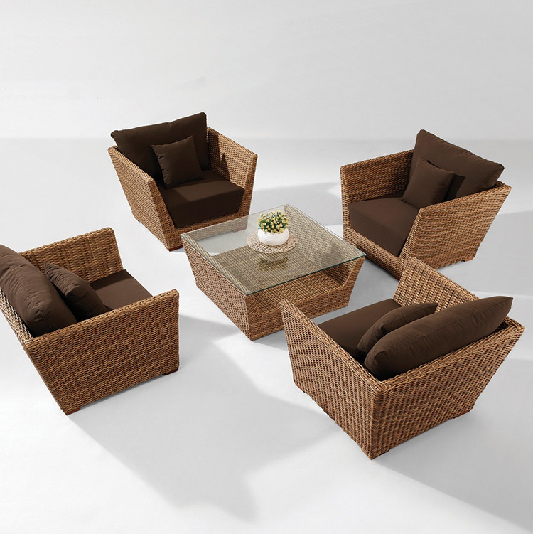 Conti Spacious Rattan Woven Outdoor Sofa Set