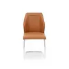 PU plus Suede effect fabric metal Leg Chair for dining room or living room  DC-2337