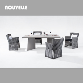 Nouvelle 6 Seater Contemporary Outdoor Dining Set