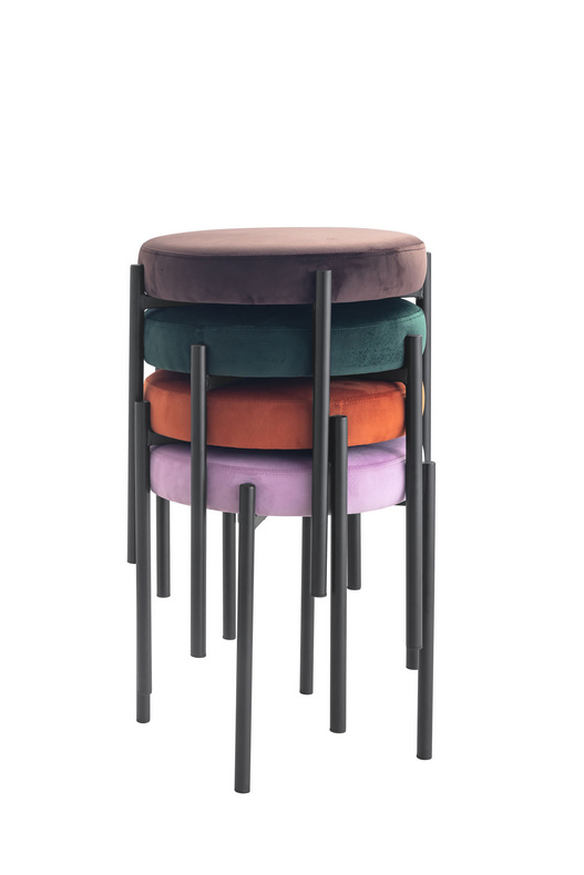 Dining Chair DC-300 velvet Fabric stack stool