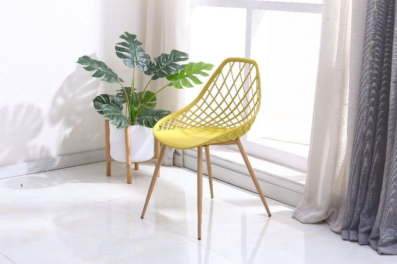 Designer Cheap Dining Chair Metal Leg