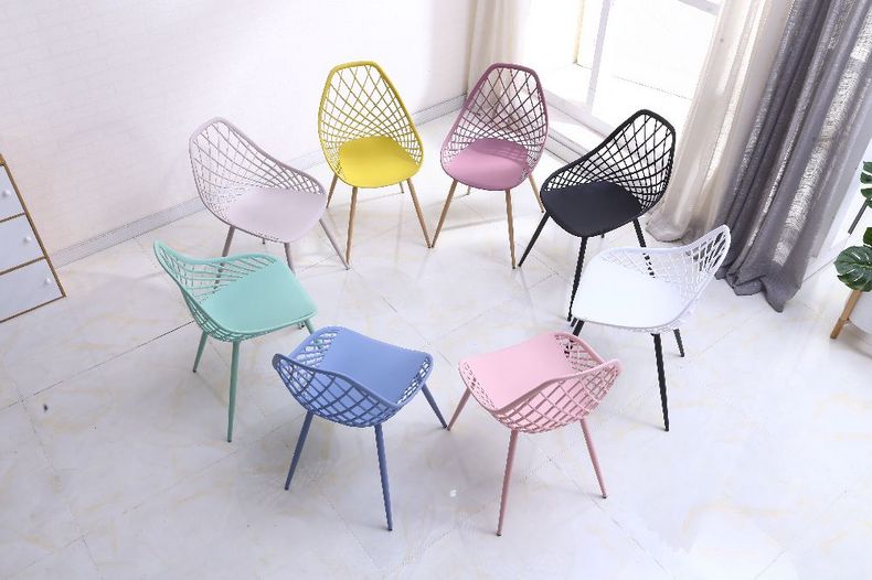 Designer Cheap Dining Chair Metal Leg