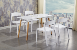 Modern Beech Wood Leg Dining