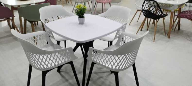 Square and Round ABS Outdoor Garden Table