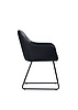 Leather And Iron Dining Chair-CYC334