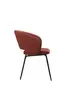 upholstered dining chair with black legs-LYC358