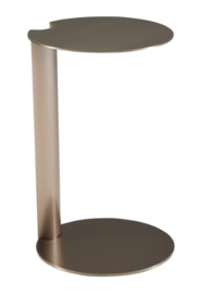 Coffee side table, modern design golden stainless steel metal leg living room mini round side coffee table