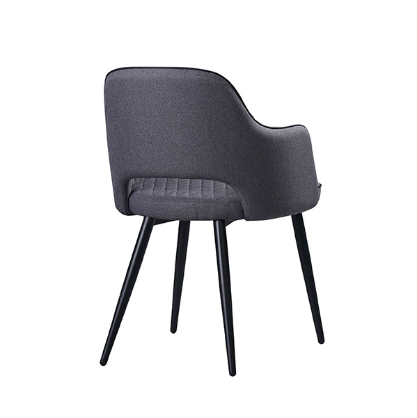 grey dining chairs leather-FYC093