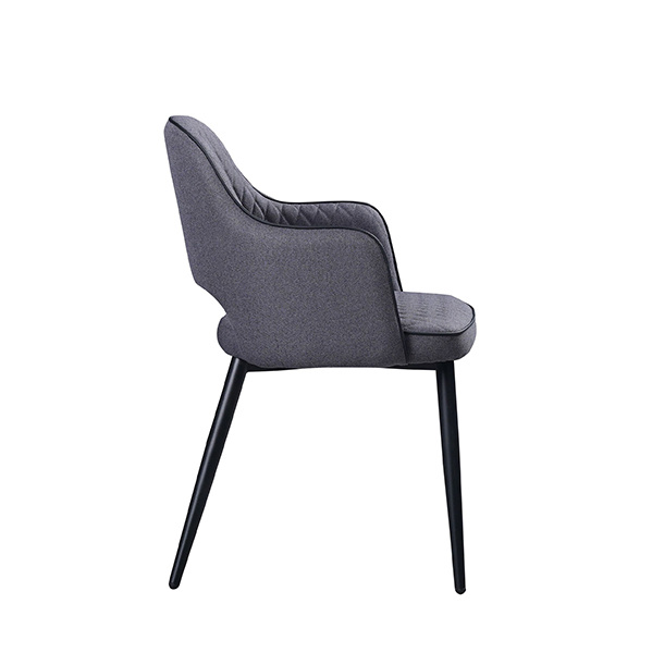 grey dining chairs leather-FYC093