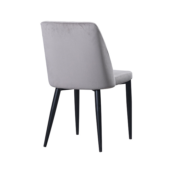 modern dining chairs with black metal legs--FYC291