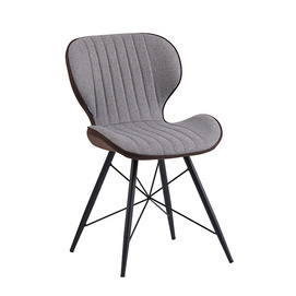 dining chairs with black metal legs--FYC145