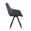 modern grey leather dining chairs--FYC303