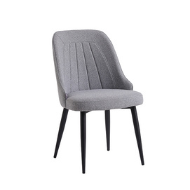 grey dining chair metal legs--FYC250