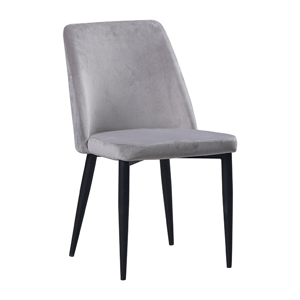 modern dining chairs with black metal legs--FYC291