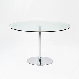Round Glass Dining Table--UDT509