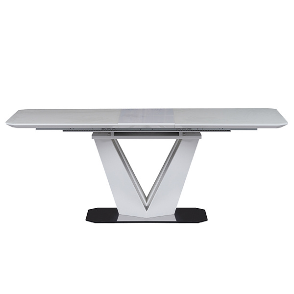 Extendable White Dining Table--FYA065