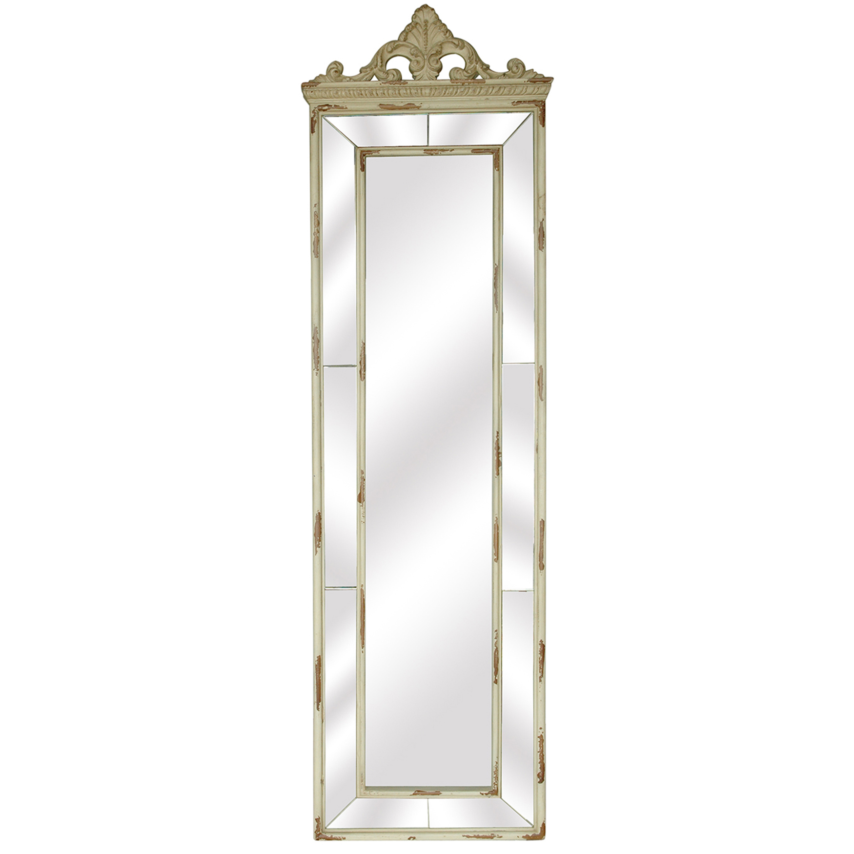 Soft Antique Gold Easel Back Floor Mirror