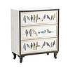 Birds on a Wire 3 Drawer Painted Chest