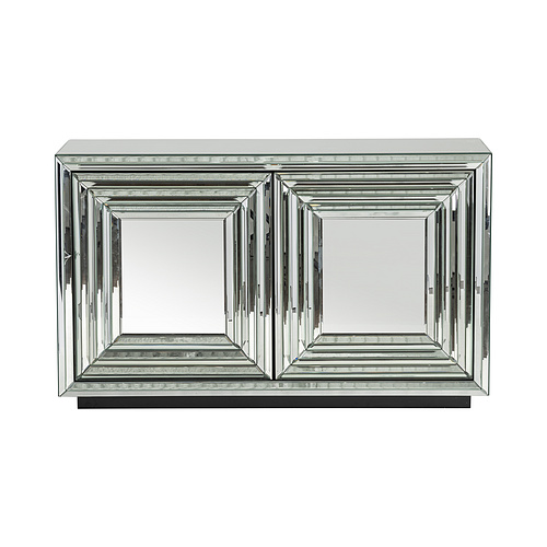 Millenium 2 Door Mirrored Cabinet