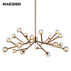 modern decorative brass glass chandelier