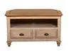 European style rustick oak and grey wash body corner TV stand cabient