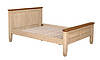 European style rustick oak and grey wash double bed