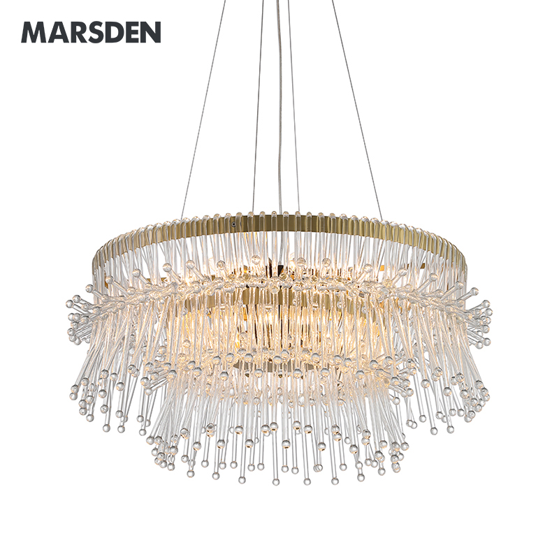 modern luxury glass chandelier pendant light